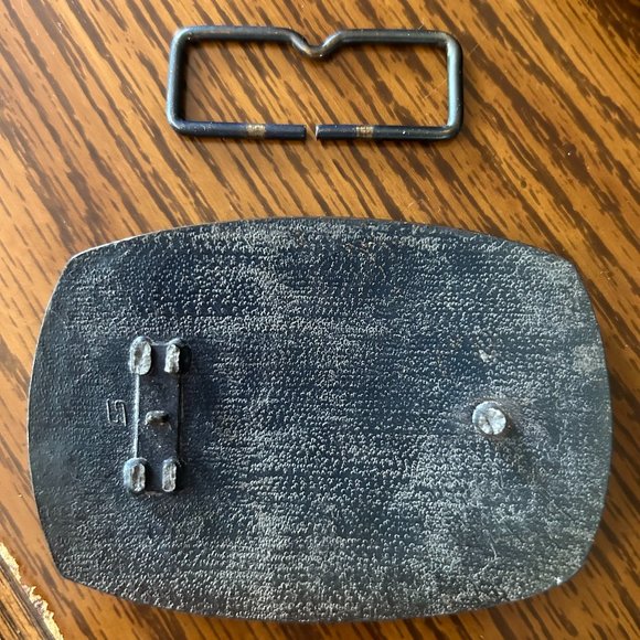 WWI Commemorative Biplane Belt Buckle Buckle on back is broken READ DESCRIPTION - Picture 2 of 2